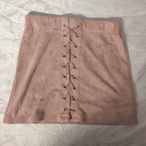Suede Mini Skirt